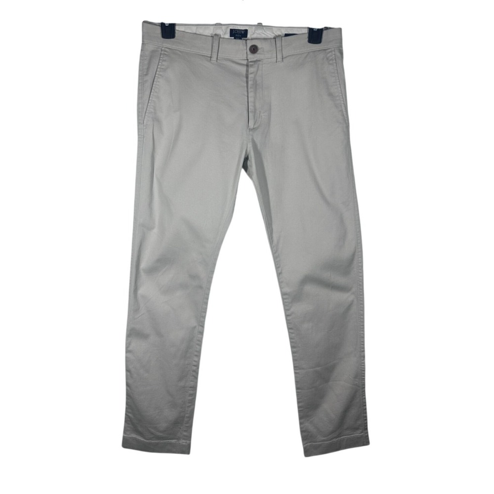 J.Crew Flex Slim Chino Pants Mens 31x32 Gray Stretch Cotton Trousers NWOT